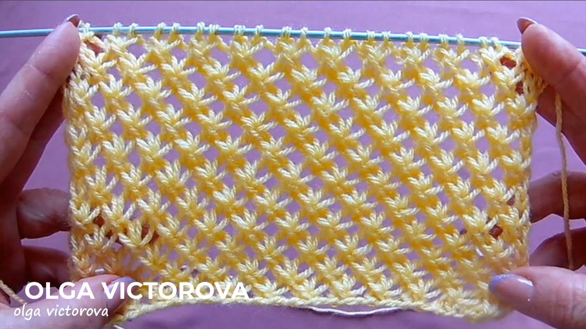 391 АЖУРНЫЙ УЗОР СПИЦАМИ Вязание спицами Узоры