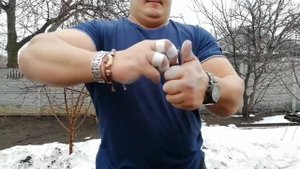 Завязывание четырех гвоздей  200 мм в узел. Халаджи.Д