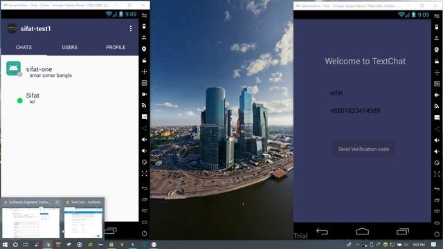 TextChat Android Lightweight chating application - Android project with source code