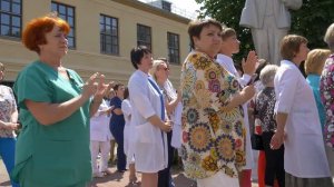 Беларусь помнит. Памятную доску в честь Клумова открыли в 3-й ГКБ г. Минска.