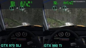 DiRT Rally - GTX 970 SLI vs GTX 980 Ti - Performance Comparison