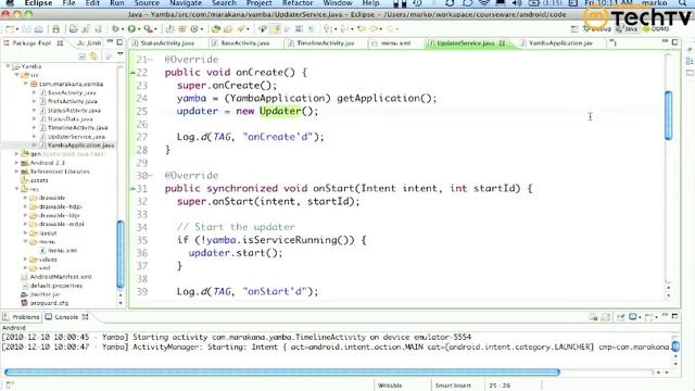 Tutorial: Android Application Development  - BaseActivity