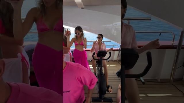 Gym time on Superyacht