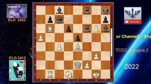 Fritz 18 's Perfect ENDGAME!! - Fritz 18 NNUE vs Vajolet 2 - TCEC 2022