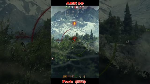 AMX 50 Foch 155 Top 1 WOT #shorts #wot #worldoftanks смотреть онлайн