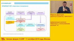 Цифровизация ЕВРОПЛАСТ на базе 1C:ERP+Preactor+БИТФИНАНС