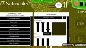 Балди мод меню baldi mod menu #2