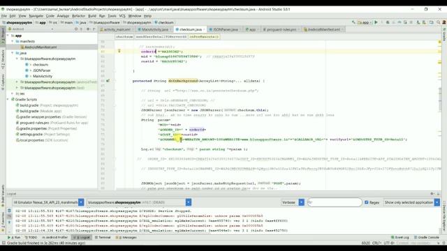 Paytm Payment Gateway Integrations Android tutorial -SDK 2.1