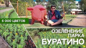 6000 ЦВЕТОВ в детском парке Буратино