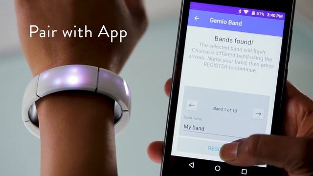 Gemio FAQ: (Android) Pair Band with Gemio App смотреть онлайн
