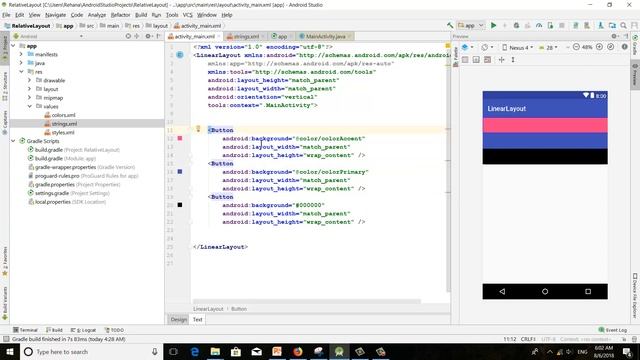 Android App Development Bangla Tutorial | Class 23 Linear Layout ...