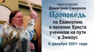 По Евангелию о явлении Христа ученикам на пути в Эммаус (2001.12.08). Прот. Димитрий Смирнов