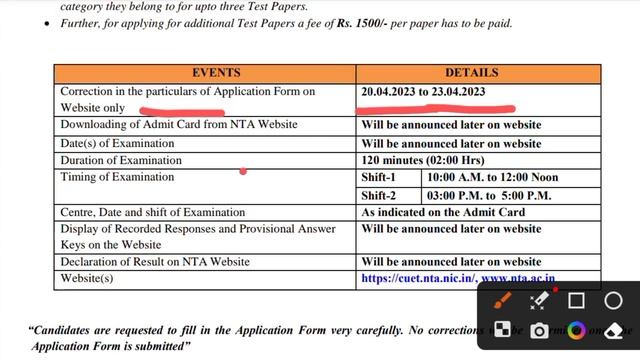 When Will The CUET PG 2023 Correction Window Open #anas_du