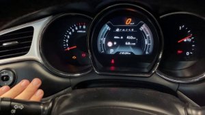 Работа сенсорной кнопки переключения графики панели приборов SuperVision GT Kia Ceed JD