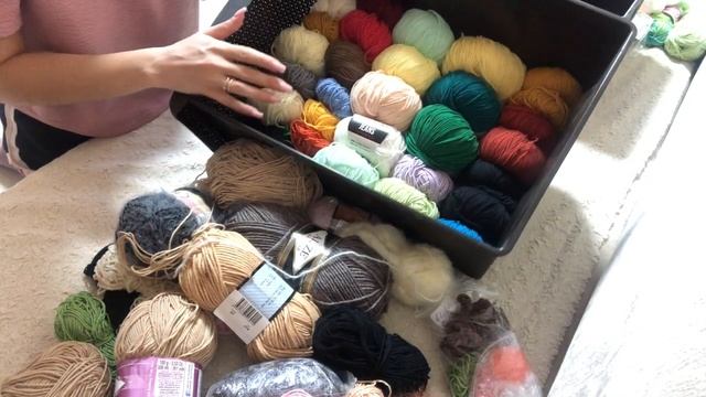 МНОГО ПРЯЖИ.РАЗБИРАЮ И ПОКАЗЫВАЮ/ Мои Запасы/ Остатки пряжи
