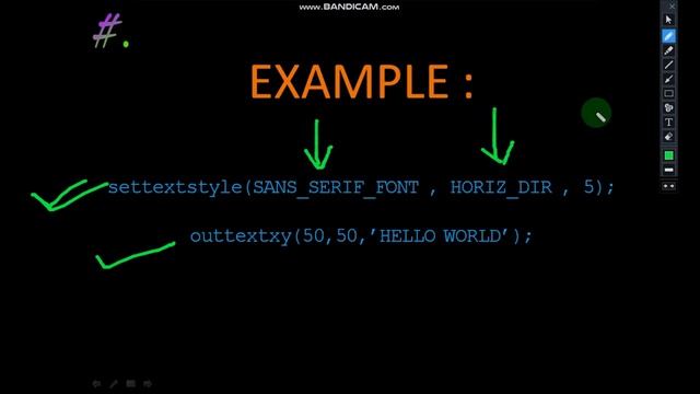 Part 11 | How to add Text to Graphics window | Graphics in C++