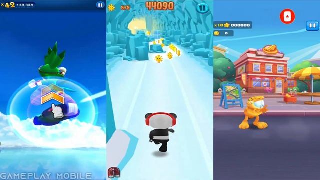 Sonic Dash vs Tag with Ryan vs Garfield Rush - All Characters Unlocked All Bosses - Gameplay