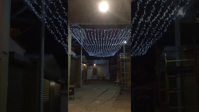 Новогоднее оформление «звёздное небо»