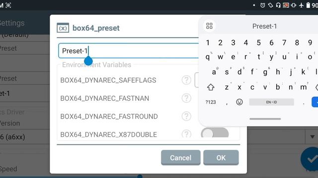 DYNAREC SettingWINLATOREmulator PC For ANDROID