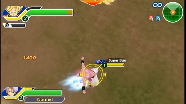 Dragonball Z Tenkaichi TagTeam-Goten,Trunks vs Super Buu-PPSSPP Emulator Android Gameplay