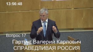 Валерий Гартунг: налог на имущество надо начислять по инвентаризационной стоимости