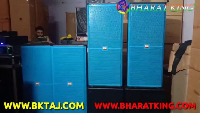 BHARAT ELECTRONICS NEW DJ SYSTEM D15 TOP S18 BASS CA20 AMPLIFIER 6000W and 2400 w amplifier ₹112000
