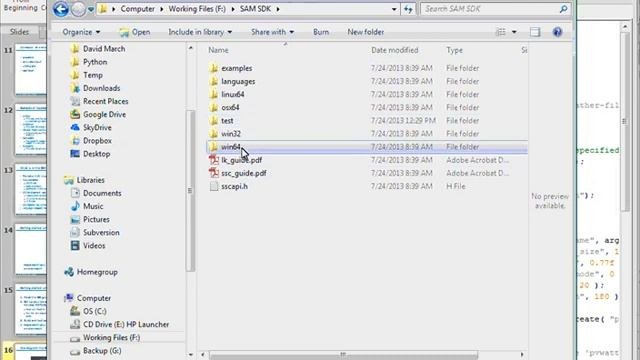 Introduction To The SAM Software Development Kit (SDK)