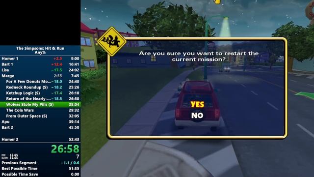 The Simpsons Hit & Run Any% Speedrun in 51:49 (World Record) смотреть онлайн