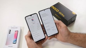 Сравнение смартфонов Samsung A24 - Poco X5 Pro