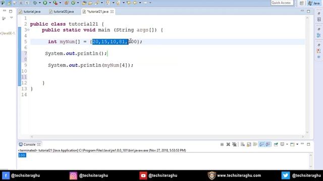 Java learn in Kannada || Lesson 21
