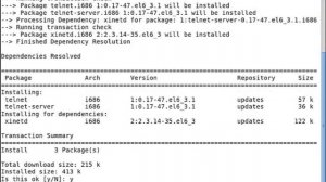 Configure telnet server on centos 6.3