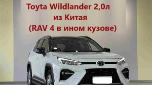 Близнец RAV 4 из Китая - Wildlander 2,0 2021г.