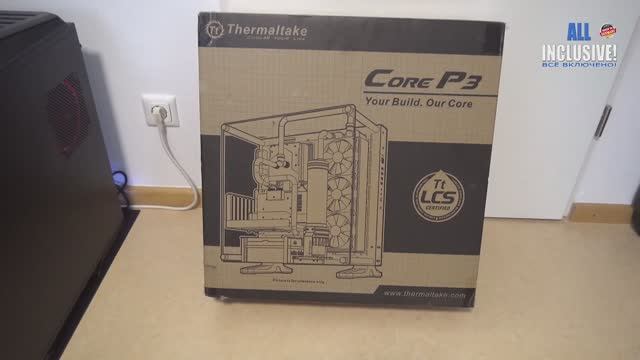 Открытый корпус ПК Thermaltake Core P3 ATX для моддинга.