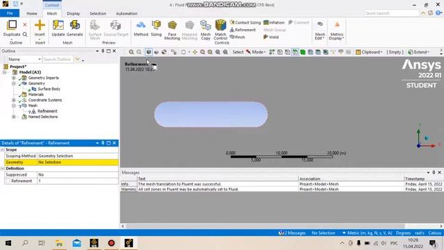 Урок 1. Часть 2. Ansys Fluent Tutorial. Построение сетки.