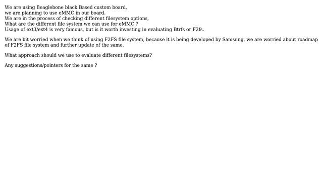 Unix & Linux: F2FS vs ext3/ext4