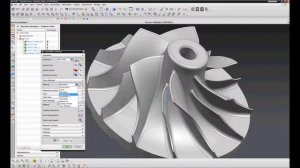 NX CAM, Ручная обработка импеллеров, 5 осей