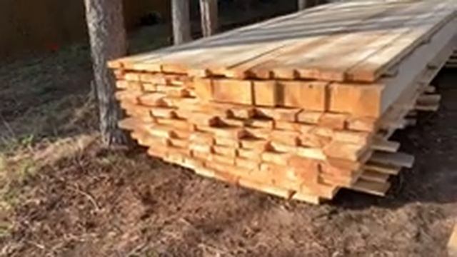 Купили заброшенную дачу. Делаем разметку фундамента. Закупили стройматериал.