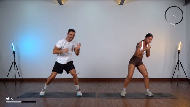 15 MIN INTENSE HIIT WORKOUT - ALL STANDING - Full Body, No Equipment, No Repeats