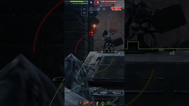 Jagdpanzer E 100 12K, Карта Руинберг #shorts #wot смотреть онлайн