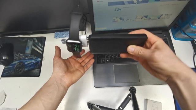 Недорогая зарядка-брелок для Apple Watch из Китая смотреть онлайн