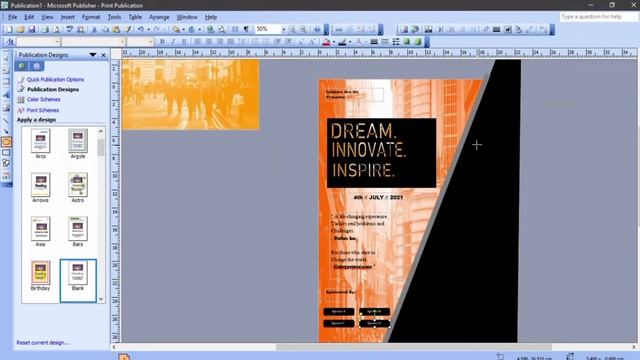 How to Design a Creative Business Leadership Poster || Ms Publisher