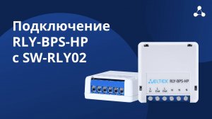 Подключение реле ограничения пусковых токов RLY-BPS-HP совместно с SW-RLY02 (реле с нулевой линией)