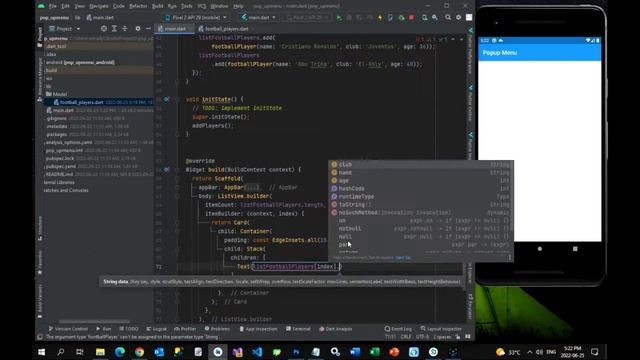 29- Flutter Listview pop_up Menu