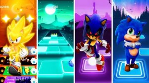 Super Sonic VS Sonic VS Sonic EXE VS Baby Sonic | Tiles Hop