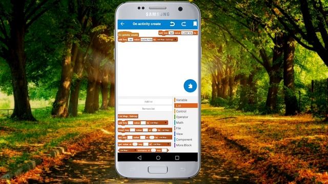 How to create and set up a List View - Sketchware(Android) tutorial