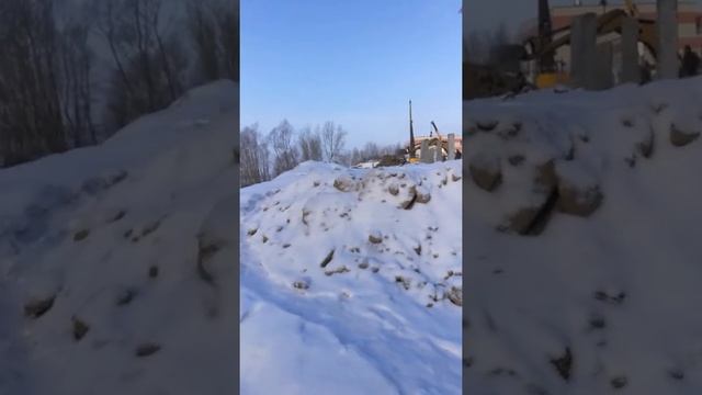 ЖК Маяк стройплощадка на 24 янв. при открытии мобильного офиса продаж