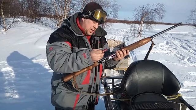 Стрельба из безынерционного охотничьего ружья мр153.
