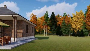 Проект одноэтажного дома на две семьи 123 кв.м. | SketchUp + Lumion 8