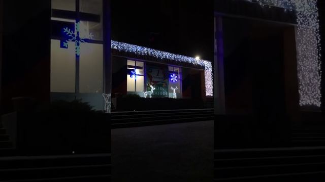 Новогоднее украшение фасадов