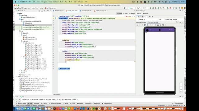 Class 36 - Course Android From Scratch. Layouts. Framelayout